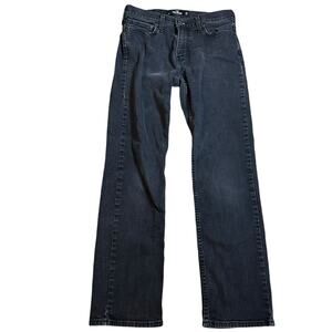 Hollister Jeans Mens 30x32 Classic Straight Epic Flex Black Denim Preppy Casual